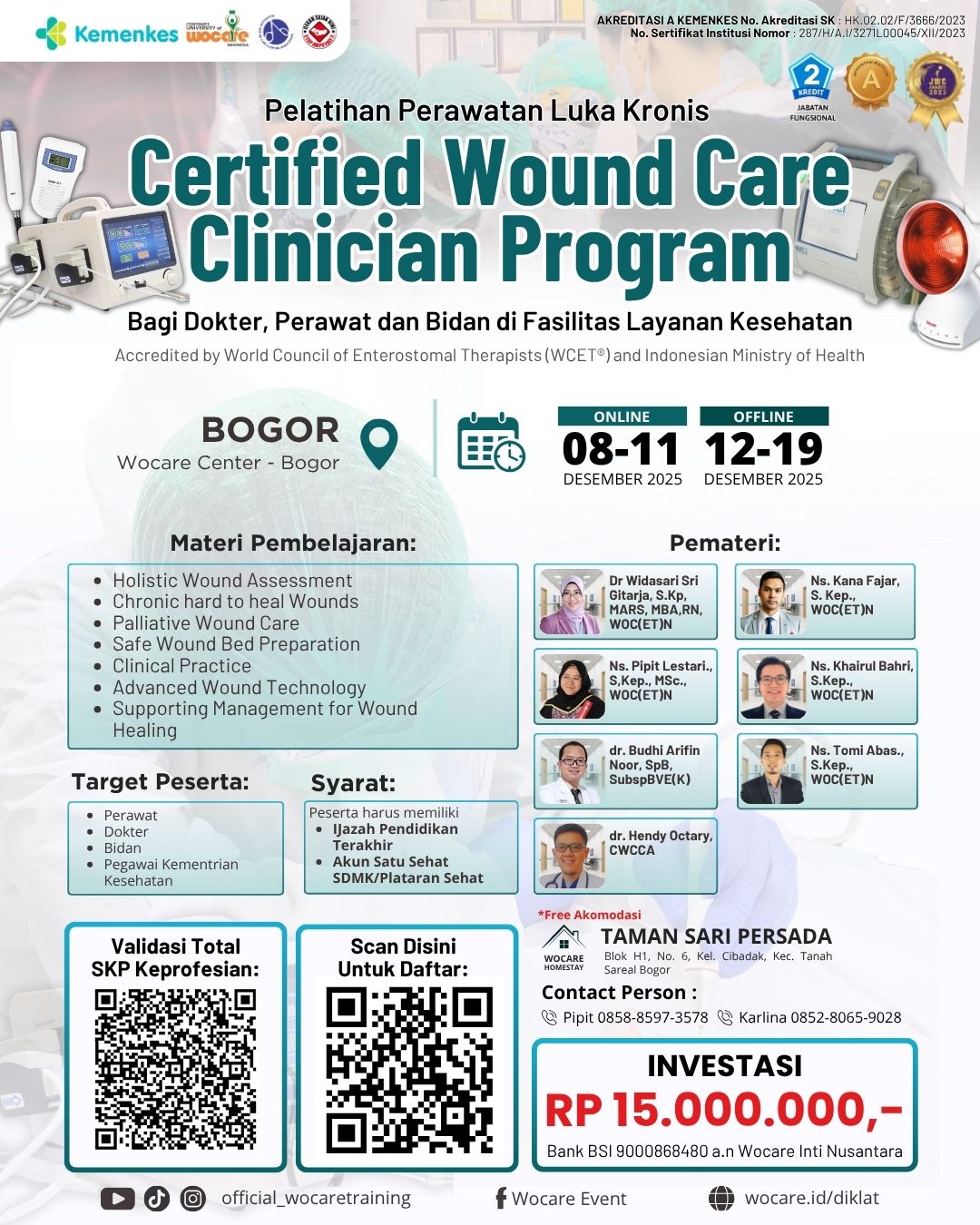 Certified Wound Care Clinician Program (CWCCP) BOGOR DESEMBER 2025